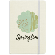 Dıythinker Matcha Soyut Bitkiler Sanat Desenli Kumaş Sert Kapak A5 Defter