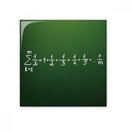 Dıythinker Matematik Kowledge Formula Seramik 10x10 cm Seramik Karo