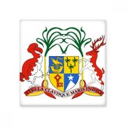 Dıythinker Mauritius Afrika Ulusal Amblem Seramik 10x10 cm Seramik Karo