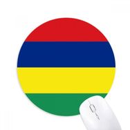 Dıythinker Mauritius Ulusal Bayrak Afrika Ülke Baskılı Yuvarlak Kaymaz Kauçuk Mouse Pad