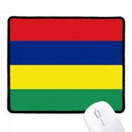 Dıythinker Mauritius Ulusal Bayrak Afrika Ülke Kaymaz Siyah Başlıklı Kenarlar Mouse Pad