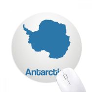 Dıythinker Mavi Antarktika İllüstrasyon Haritası Desenli Baskılı Yuvarlak Kaymaz Kauçuk Mouse Pad