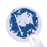 Dıythinker Mavi Bayrak Tasarım Baskılı Yuvarlak İllüstrasyon Desen Baskılı Yuvarlak Kaymaz Kauçuk Mouse Pad
