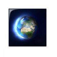 Dıythinker Mavi Beyaz Planet Toprak 15x15 cm Seramik Karo