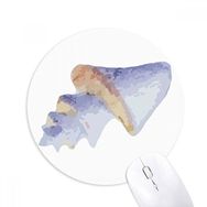 Dıythinker Mavi Deniz Hayatı Desen İllüstrasyon Baskılı Yuvarlak Kaymaz Kauçuk Mouse Pad