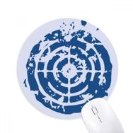 Dıythinker Mavi Hedef Tasarım Baskılı Yuvarlak İllüstrasyon Desen Baskılı Yuvarlak Kaymaz Kauçuk Mouse Pad