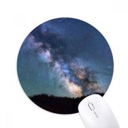 Dıythinker Mavi Karanlık Yıldızlar Bulutlar Baskılı Yuvarlak Kaymaz Kauçuk Mouse Pad