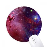 Dıythinker Mavi Kırmızı Bulutlar Yıldızlar Galaksi Baskılı Yuvarlak Kaymaz Kauçuk Mouse Pad