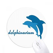 Dıythinker Mavi Okyanus Dostu Yunus Desenli Baskılı Yuvarlak Kaymaz Kauçuk Mouse Pad