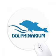 Dıythinker Mavi Okyanus Yüzme Yunus Desenli Baskılı Yuvarlak Kaymaz Kauçuk Mouse Pad