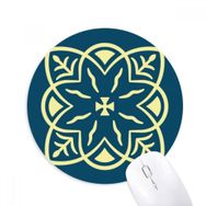 Dıythinker Mavi Talavera Tarzı Dekoratif Desen Baskılı Yuvarlak Kaymaz Kauçuk Mouse Pad