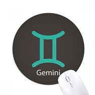 Dıythinker May June İkizler Takımyıldızı Baskılı Yuvarlak Kaymaz Kauçuk Mouse Pad