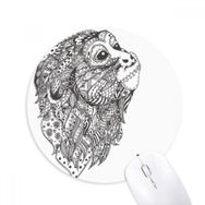 Dıythinker Maymun Bebek Arkadaş Şirketi Baskılı Yuvarlak Kaymaz Kauçuk Mouse Pad