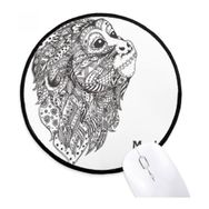 Dıythinker Maymun Bebek Arkadaş Şirketi Yuvarlak Kaymaz Mouse Pad