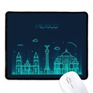 Dıythinker Meksika Detaylı Şehir Ulusal Kent Simgesi Binası Kaymaz Siyah Başlıklı Kenarlar Mouse Pad