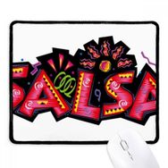 Dıythinker Meksika Kültürü Elment Pembe Salsa Slogan Kaymaz Siyah Başlıklı Kenarlar Mouse Pad