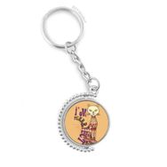 Diythinker Men Im Perfect Sloganlı Renkli Kedi Hayvan Döndürülebilir Çok Renkli 3x9 cm Anahtarlık