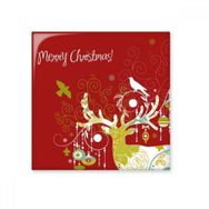 Dıythinker Merry Chistmas Geyik 10x10 cm Seramik Karo