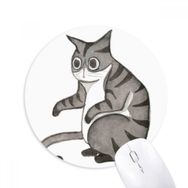 Dıythinker Miaoji Resim Ejderha-Li Suluboya Kedi Baskılı Yuvarlak Kaymaz Kauçuk Mouse Pad
