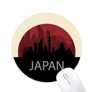 Dıythinker Mimari Simgesi Silüeti Japonya Baskılı Yuvarlak Kaymaz Kauçuk Mouse Pad