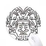 Dıythinker Mısır Figür Kanatları Fresko Asimetrik Baskılı Yuvarlak Kaymaz Kauçuk Mouse Pad