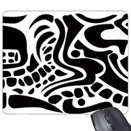 Dıythinker Mısır Kültürü Siyah Beyaz Soyut Totem Fresko İllüstrasyon Desen Baskılı Dikdörtgen Kaymaz Kauçuk Mouse Pad