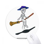 Dıythinker Mısır Mumya Cadılar Bayramı Büyücüsü Horus Baskılı Yuvarlak Kaymaz Kauçuk Mouse Pad