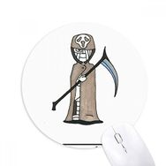 Dıythinker Mısır Mumya Cadılar Bayramı Ölüm Horus Baskılı Yuvarlak Kaymaz Kauçuk Mouse Pad