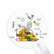 Dıythinker Mısır Mumya Horus Kimya Piramit Baskılı Yuvarlak Kaymaz Kauçuk Mouse Pad