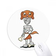 Dıythinker Mısır Mumya Horus Köpek Şapkası Baskılı Yuvarlak Kaymaz Kauçuk Mouse Pad