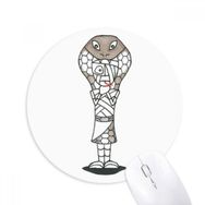Dıythinker Mısır Mumya Horus Yılan Şapkası Baskılı Yuvarlak Kaymaz Kauçuk Mouse Pad