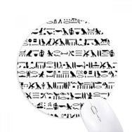 Dıythinker Mısır Totem Hiyeroglifler Fresko Tekrarlama Baskılı Yuvarlak Kaymaz Kauçuk Mouse Pad