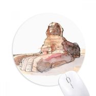 Dıythinker Mısır'da Giza Büyük Sfenks Baskılı Yuvarlak Kaymaz Kauçuk Mouse Pad
