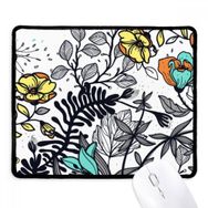 Dıythinker Modern Sanat Kamelya Çiçekleri Bitkiler Çizim Kaymaz Siyah Başlıklı Kenarlar Mouse Pad