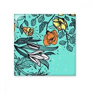 Dıythinker Modern Sanat Zambak Kamelya Çiçekleri Bitkiler Çizim Seramik Bisk Fayans Dekorasyon 20x20 cm Seramik Karo