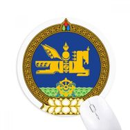 Dıythinker Moğolistan Ulusal Amblem Baskılı Yuvarlak Kaymaz Kauçuk Mouse Pad