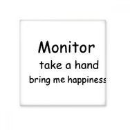 Dıythinker Monitor Take a Hand Bring Me Happiness Mezuniyet 20x20 cm Seramik Karo