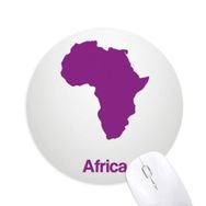 Dıythinker Mor Afrika İllüstrasyon Haritası Desenli Baskılı Yuvarlak Kaymaz Kauçuk Mouse Pad