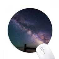 Dıythinker Mor Koyu Yıldızlar Galaksi Baskılı Yuvarlak Kaymaz Kauçuk Mouse Pad