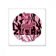 Dıythinker Mor Zebra Dalları Yuvarlak Hayvan Seramik 10x10 cm Seramik Karo