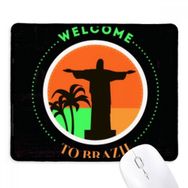 Dıythinker Mount Corcovado Brezilya Kültürel Element Kaymaz Siyah Başlıklı Kenarlar Mouse Pad