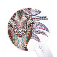 Dıythinker Mozaik Tarzı Renkli At Tasarımı Baskılı Yuvarlak Kaymaz Kauçuk Mouse Pad
