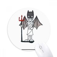 Dıythinker Mumya Cadılar Bayramı Şeytan Yarasa Horus Baskılı Yuvarlak Kaymaz Kauçuk Mouse Pad