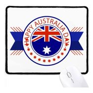 Dıythinker Mutlu Avustralya Günü Bayrağı Illüstrasyon Kaymaz Mousepad Oyunu Ofis Siyah Titched Kenarları Hediye