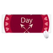 Dıythinker Mutlu Günü Geçişi Oklar Kalp Kaymaz Mousepad Genişletilmiş Oyun Ofis Titched Kenarları Bilgisayar Mat Hediye
