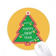 Dıythinker Mutlu Noeller Ağacı Çizgi Film Portre Baskılı Yuvarlak Kaymaz Kauçuk Mouse Pad