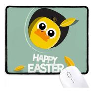 Dıythinker Mutlu Paskalya Festivali Sarı Tavuk Kültürü Kaymaz Mousepad Oyunu Ofis Siyah Titched Kenarları Hediye