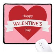 Dıythinker Mutlu Sevgililer Günü Pembe Kırmızı Kaymaz Mousepad Oyunu Ofis Siyah Titched Kenarları Hediye