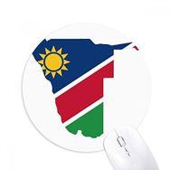 Dıythinker Namibya Cumhuriyeti Afrika Haritası Baskılı Yuvarlak Kaymaz Kauçuk Mouse Pad