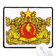 Dıythinker Naypyidaw Burma Ulusal Amblem Kaymaz Siyah Başlıklı Kenarlar Mouse Pad
